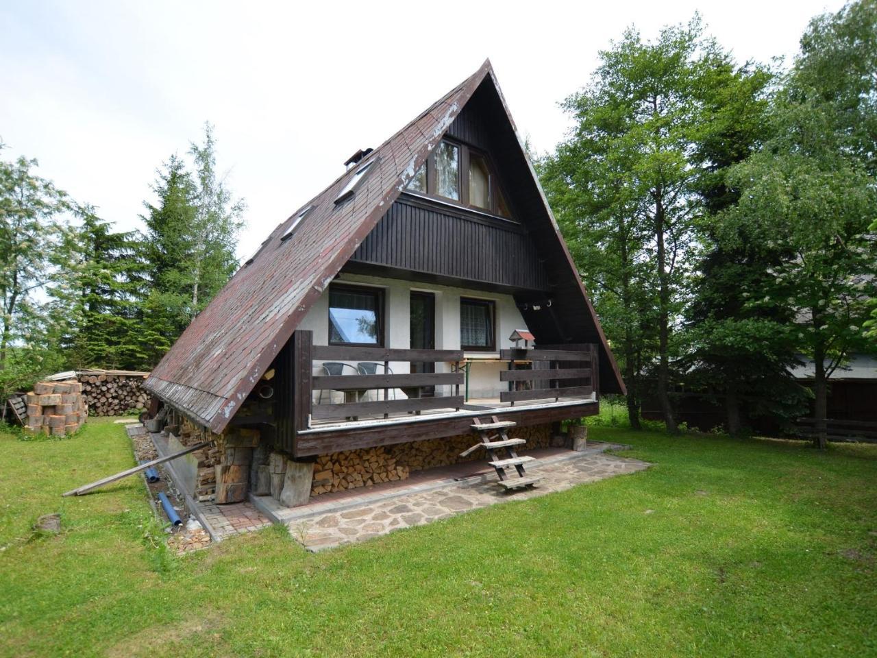 Nice Holiday Home In The Ore Mountains Only 500M From The Chairlift Loucna pod Klinovcem Ngoại thất bức ảnh